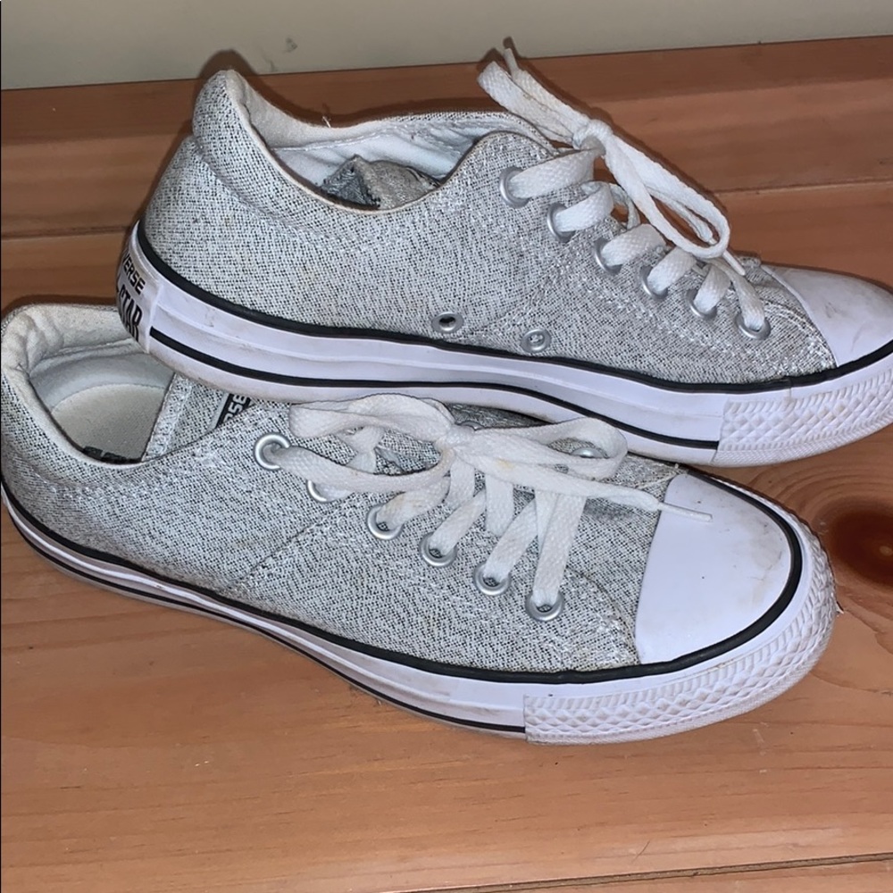 Converse white/grey shoes